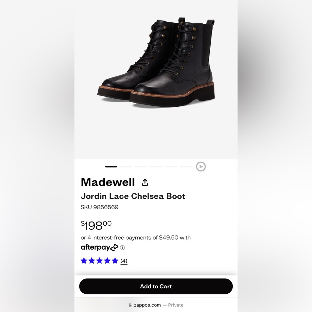COPY - Brand new Madewell combat boots!